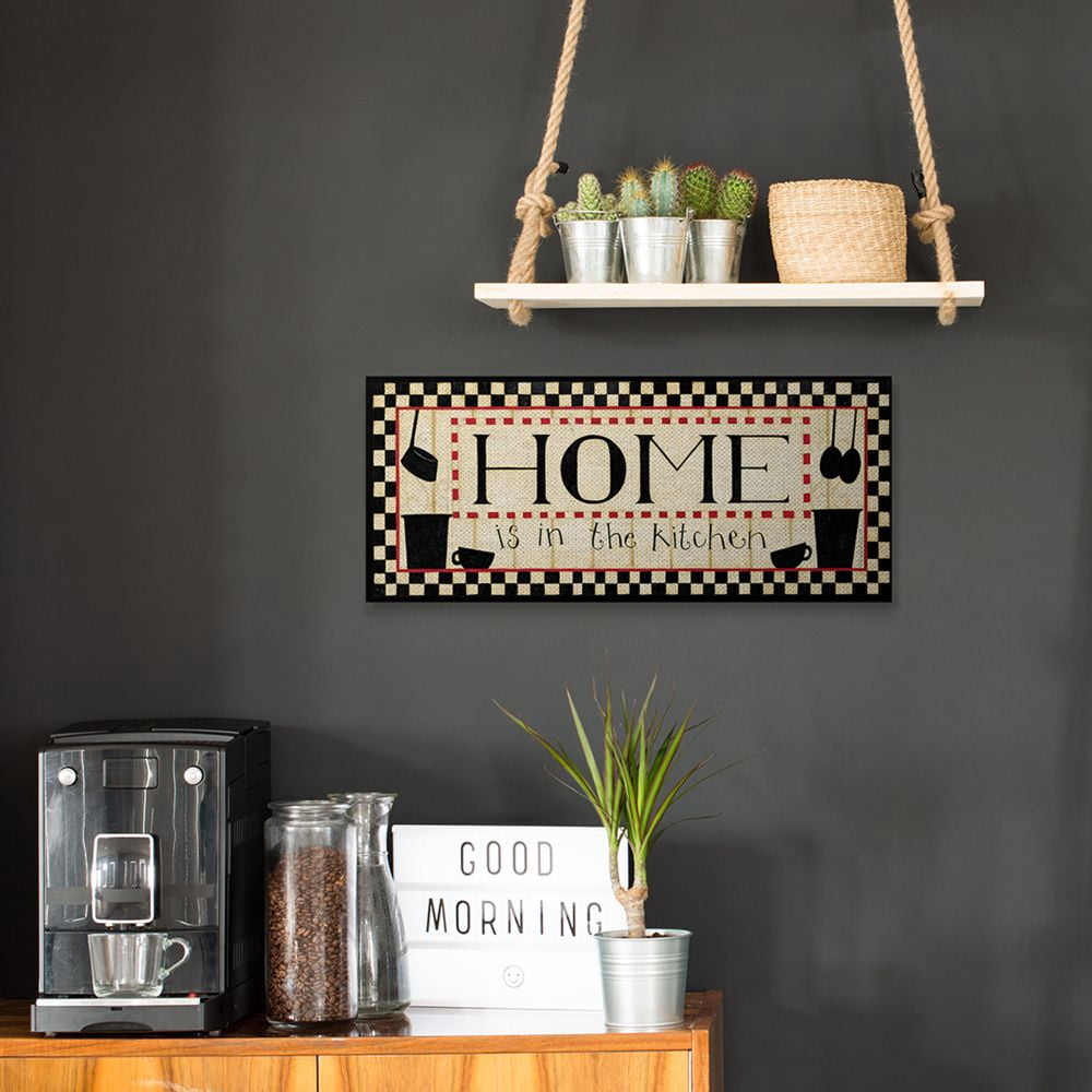 Stupell Industries Home Is In the Kitchen Pot and Pan Word Design Designed by Dan DiPaolo