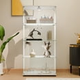 thumbnail image 2 of Vitrine Noble House avec éclairage DEL, 4 étagères et double porte, blanche, 2 of 8