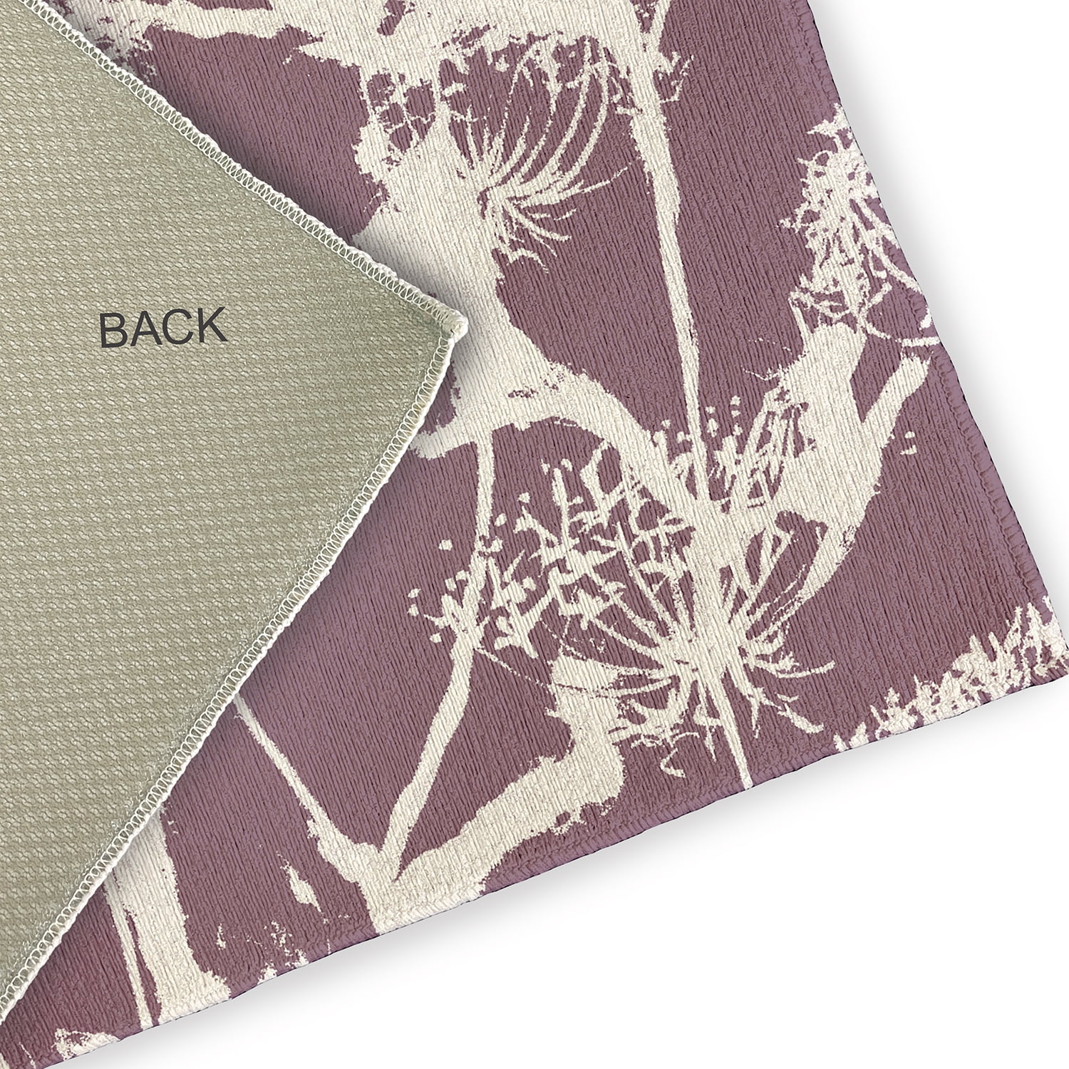 3' x 5' Simply Daisy Windy Blossom Modern & Contemporary Chenille Area Rug, Purple