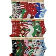 thumbnail image 5 of Different Touch 24 Pairs Women Wholesale Bulk lot Cozy Fuzzy Non Skid Slipper Socks, 5 of 5