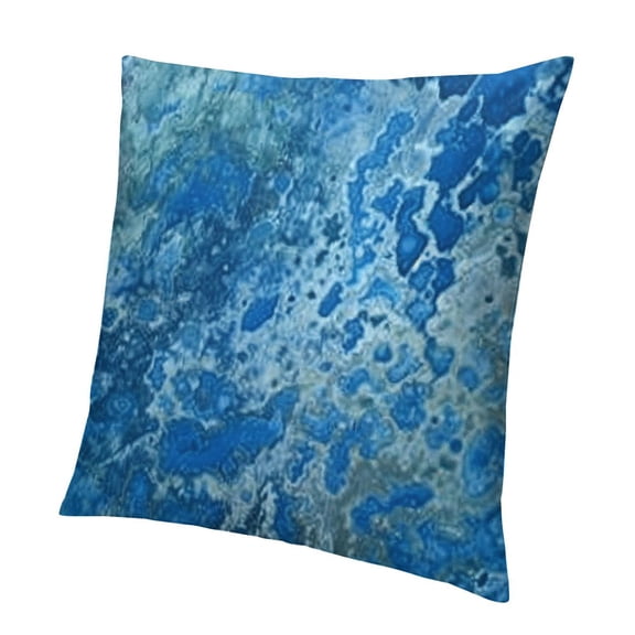Abstract Pillow Covers Blue Teel and Green Double Sided Printed Pillow Cases Modern Art Painting Decorative Cushion Covers for Sofa Couch