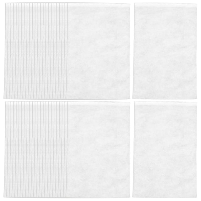 RUNROTOO 50Set Lightweight Foldable Shoe Bags Non Woven Fabric Washable for Drawstring Storage Bag