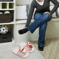 thumbnail image 4 of Pantuflas suaves para mujer | Zapatillas cómodas para estar en casa | Pantuflas forradas y cómodas para dormitorio y salón | Suela antideslizante y forro de felpa | 1 par, 4 of 8