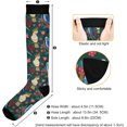 thumbnail image 3 of 1 Pair Parrots Pattern Compression Socks 20-30mmHg Knee High Women Socks Tube Athletic Stockings for Men Sport Soccer Running Cycling Medical Nurse Winter Travel Gift, 3 of 7