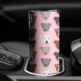 thumbnail image 3 of 20oz Pit Bull Terrier Skinny Tumblers Stainless Steel Tumbler with Lid and Straw,Vacuum Insulated Double Wall Travel Tumbler Cups with Cleaning Brush for Coffee,Tea, 3 of 6