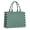 Black And Mint, variant on Large Capacity Tote Bag,Green Argyle Pattern Handbag Fashion Luxury Tote Bag,15.7"x13"x 5.1" Inches,Laptop Compatible