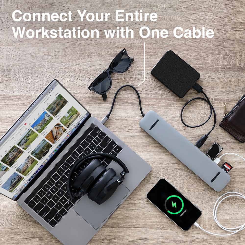 SideTrak 4k Docking Station | 10 in 1 USB C Hub