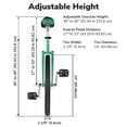 thumbnail image 3 of Yescom 24 Inch Outdoor Unicycle Adjustable Seat Circus Bike for Adults Teenagers Kids, Green, 3 of 8