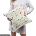 thumbnail image 5 of Ambesonne Geometric Fabric by the Yard Upholstery, Tribal Style Shapes Art, 10 Yards, Ivory and Pale Coffee, 5 of 5