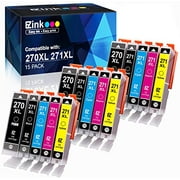 E-Z Ink 270 271 Compatible Ink Cartridge for Canon PGI-270XL CLI-271XL(15 Pack)