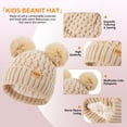 thumbnail image 2 of REDESS 3 Pcs Unisex Kids Winter Beanie Hat and Scarf & Glove Set for Boy and Girl 3-9 Years Old, 2 of 6