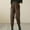 #085-Coffee, variant on Hivin Women's Cotton Harem Pants, Lightweight High-Waisted Slim-Fit, Thermal Insulated for Casual Everyday Wear