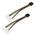 thumbnail image 1 of 2Pcs 8 Pines (6 + 2) 4 Pin Gráfica Adaptador De Cable De Alimentación Para Gráficas Macarena Cable de alimentación de la tarjeta gráfica, 1 of 6