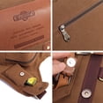 thumbnail image 5 of Bolso Bandolera de Hombro KAUKKO Vintage de Lona y Cuero SG255-Khaki, 5 of 5