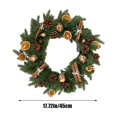 thumbnail image 3 of Ganfancp Guirnalda de Navidad Escena Casera Puerta Colgante Adornos de Aguja Campanas de Navidad Colgantes Adornos Colgantes Rebajas Flash Deals 1X Guirnalda de Campanillas Naranjas, 3 of 6