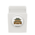 thumbnail image 1 of Traditional Japanese Cultural Temple Desk Pencil Holder Cup Pen Organizer, 1 of 4