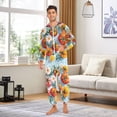 thumbnail image 6 of FORMRS Onesies Pajama for Adults Unisex Hoodie Winter Jumpsuit One Piece Sleepwear, Sizes S-2XL, Watercolor Tomatoes, 6 of 7
