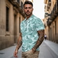 thumbnail image 2 of Uorisanigo Leaf Couple Matching Outfit Golf Shirts for Men Women Short Sleeve 1/4 Zip Up Quick Dry Summer Tennis Shirts Size S Lightweight Casual Collared Athletic Tops, 2 of 8