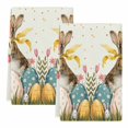 thumbnail image 2 of Easter Bunny Eggs Kitchen Towels Set of 2, Spring Tulip Daisy Flowers Leaves Pastoral Absorbent Dish Towels for Kitchen, Microfiber Hand Towel, Quick Drying Tea Towel for Cleaning Dishcloths, 2 of 7