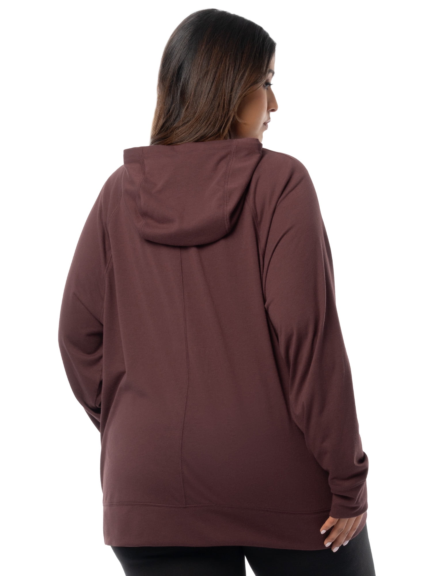 Athletic Works Women's Plus Lightweight Zip-Up Hoodie Jacket, Size 1X-5X