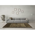 thumbnail image 3 of Ahgly Company Indoor Square Abstract Brown Contemporary Area Rugs, 4' Square, 3 of 4