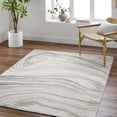 thumbnail image 2 of BoutiqueRugs Mojil Contemporary Area Rug - Cream, Light Gray, Gray - 6'7" x 9', 2 of 5