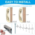 thumbnail image 4 of Uxcell 10 Pcs Drawer Cup Pulls 3" Hole Center Vintage Furniture Handles Knobs Gold, 4 of 7