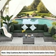 thumbnail image 5 of Geemuslly 14-Piece Outdoor Sectional Replacement Cushion Set, Waterproof 6-Seat Patio Cushions, Dark Grey, 5 of 7