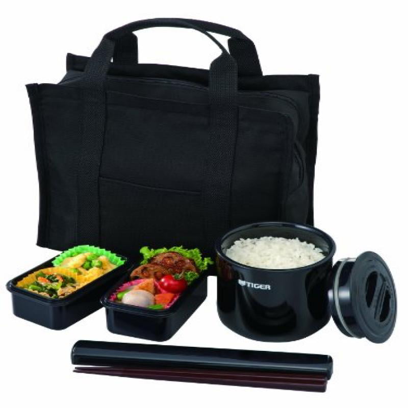 Tiger Thermos Heat Retention Lunch Bento Box Jar Black LWY-E461-K LWY-E461 F/S