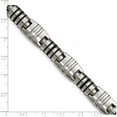 thumbnail image 5 of Stainless Steel Brushed And Polished With Black Enamel 8.25In Bracelet Made In China -Jewelry By Sweet Pea, 5 of 8