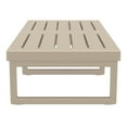 thumbnail image 3 of Luxury Commercial Living 51" Taupe Brown Patio Rectangular Lounge Coffee Table, 3 of 6