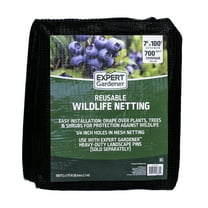 Expert Gardener 7' x 100' Black Wildlife Netting