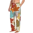thumbnail image 2 of Balery Men'S Fall Maple Leaves Pants,Sleepwear Pants,Pajama Pants,Pj Bottoms Drawstring And Pockets-X-Large, 2 of 9