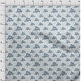 thumbnail image 4 of oneOone Tissu Popeline de Coton Bleu Sarcelle Tissu pour Robe Tissu Imprimé au Mètre 42 Pouces de Large, 4 of 5