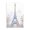 Colorful Eiffel Tower Paris Watercolor, variant on Stupell Industries Shabby Chic Eiffel Tower with Colorful Trees Black Floating Frame Canvas Art, 17 x 25, by Creative Studio