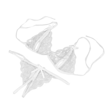 

TWGONE Women Lady Sexy Lingerie Lace Underwear Sleepwear G-string Lingerie White XXL Buy 2 get 1 Free