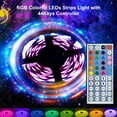 thumbnail image 4 of Labymos 10M 180LEDs RGB Colorful LEDs Strips Light with 44Keys Controller 20 Static Light Colors, 4 of 8