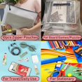 thumbnail image 5 of Bolsas de archivo con cremallera, bolsa de plástico con cremallera, bolsa impermeable para documentos, juegos de mesa, bolsas de almacenamiento para oficina, hogar y viaje, 10 Uds., 5 of 5