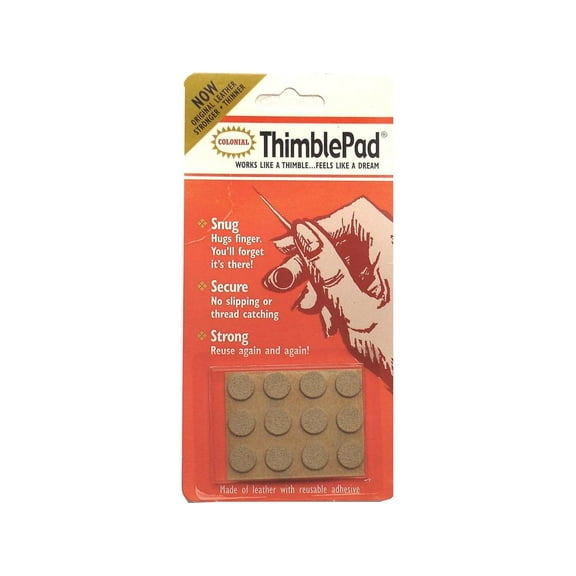 Colonial Needlework and Crafting 3/8in Reusable ThimblePads (12 Pack)