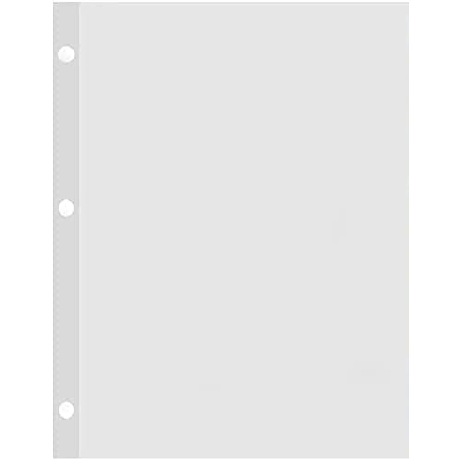 Unruled Filler Paper, 81/2 x 51/2 Inches, 3Hole, MylarReinforced