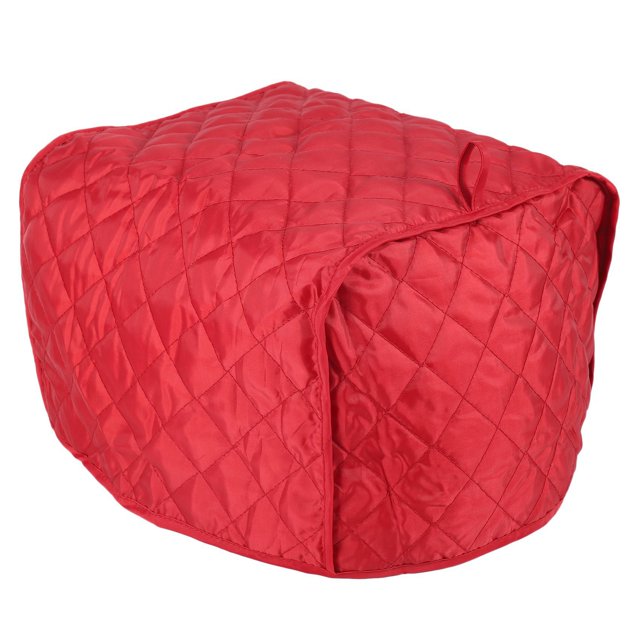 2X Polyester Quilted Four Slice Toaster Appliance Dust-Proof Cover (Red)