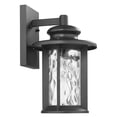 thumbnail image 5 of CHLOE Lighting OWEN Transitional 1 Light Textured Black Outdoor Wall Sconce 12" Tall, 5 of 5