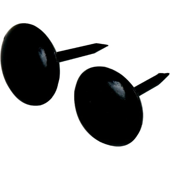 Hillman Furniture Nail - Brass Finish - 25 Pack, Black