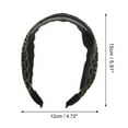 thumbnail image 4 of Unique Bargains 1 Pc Lace Wide-side Headband 5.91"x4.72" Black, 4 of 6