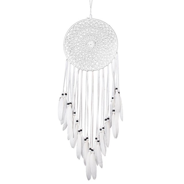 Atrapasueños tejidos hechos a mano para decoración colgante de pared con atrapasueños de plumas Eccomum Atrapasueños
