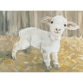 thumbnail image 2 of Jacobs, Cindy 24x19 Gold Ornate Wood Framed with Double Matting Museum Art Print Titled - Titus the Tiny Lamb, 2 of 4