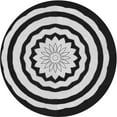 thumbnail image 1 of Ahgly Company Machine Washable Indoor Round Transitional Midnight Gray Area Rugs, 3' Round, 1 of 7