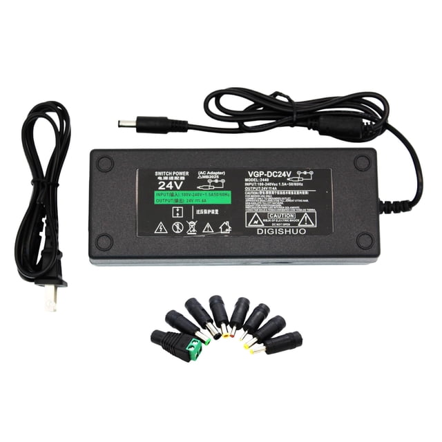 Adaptador de fuente de alimentación DIGISHUO DC 24V 4A 96W para tira de LED