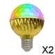thumbnail image 1 of Luz de bola de discoteca para fiestas con bombilla E27 para celebraciones festivas 2 piezas, 1 of 7