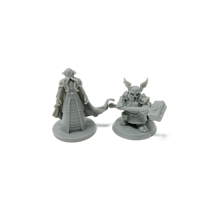 Path Gaming 40 Fantasy Tabletop Miniatures for Dungeons and Dragons . 28MM  Scaled 10 Unique Designs, Bulk Unpainted